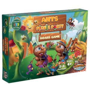 Jumping High Five Ants Picnic Party Board Game! Childrens Cooperative Garden Bug Picnic Game for Kids Ages 4 and Up, Learn New Skills Through Play, Perfect for Family Game Night