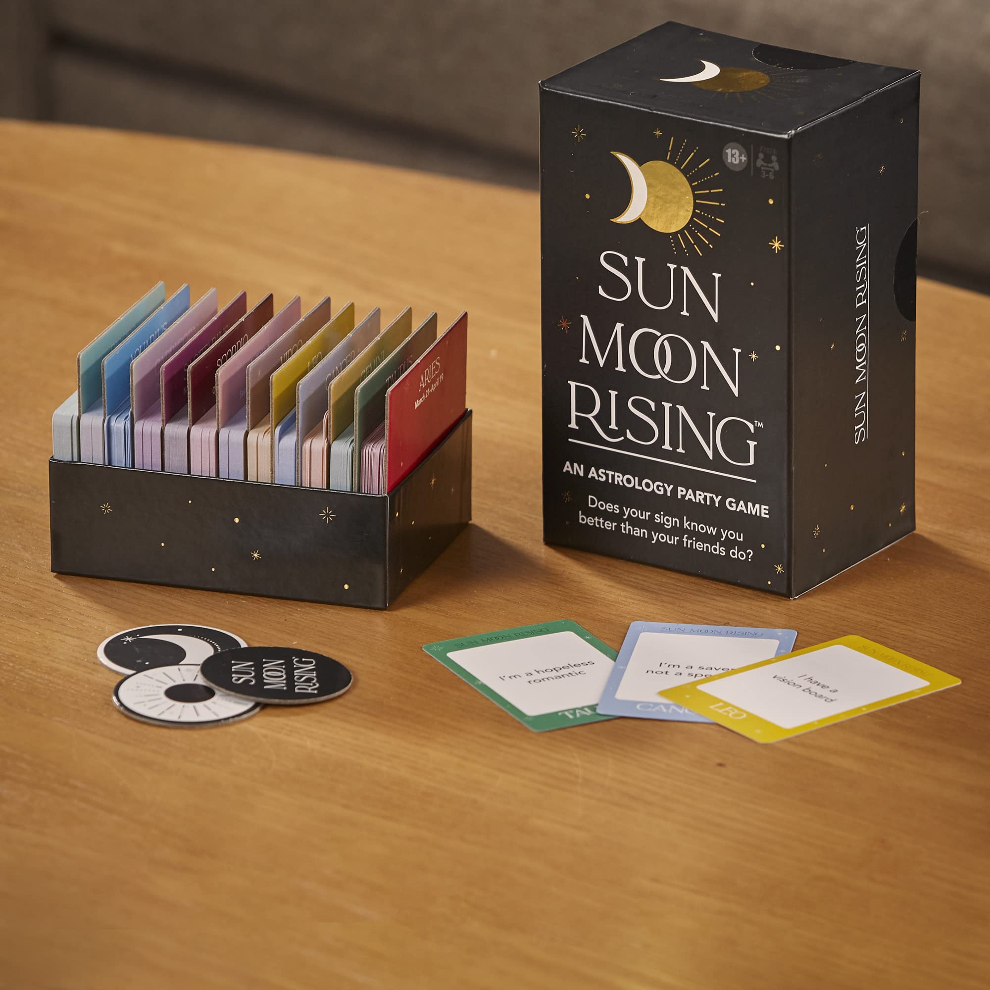 Hasbro Gaming Sun Moon Rising Game, Astrology-Themed Party Card Game for Adults and Teens, Adult Card Game for 3-6 Players, Ages 13 and Up