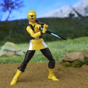 Power Rangers Lightning Collection Beast Morphers Yellow Ranger 6-inch Scale Action Figure, Toys and Action Figures for Kids Ages 4 and Up