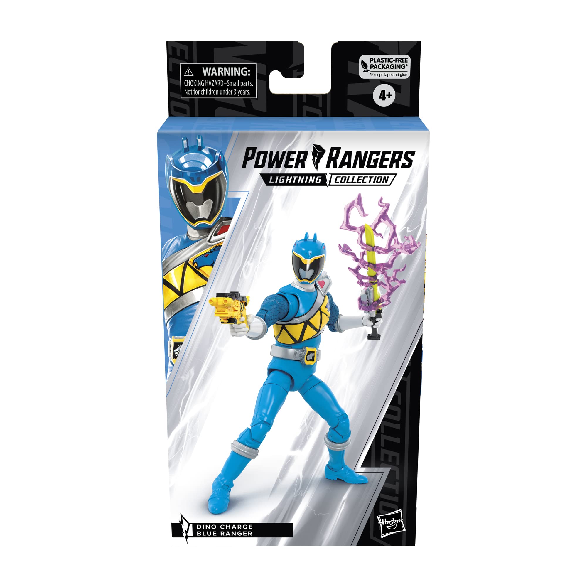 Power Rangers Lightning Collection Dino Charge Blue Ranger 6-inch Action Figure, Toys and Action Figures for Kids Ages 4 and Up