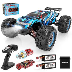 Hosim Brushless RC Cars, 1:10 68+ KMH High Speed Remote Control Car for Adults Boys, 4X4 All Terrains Waterproof Off Road Hobby Grade Large Fast Racing Buggy Toy Gift Monster Trucks