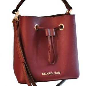 Michael Kors Suri Small Bucket Crossbody Bag Merlot