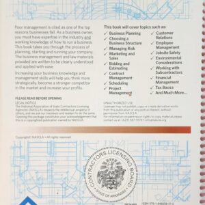 ARKANSAS-NASCLA Contractors Guide to Business, Law and Project Management, Arkansas 8th Edition