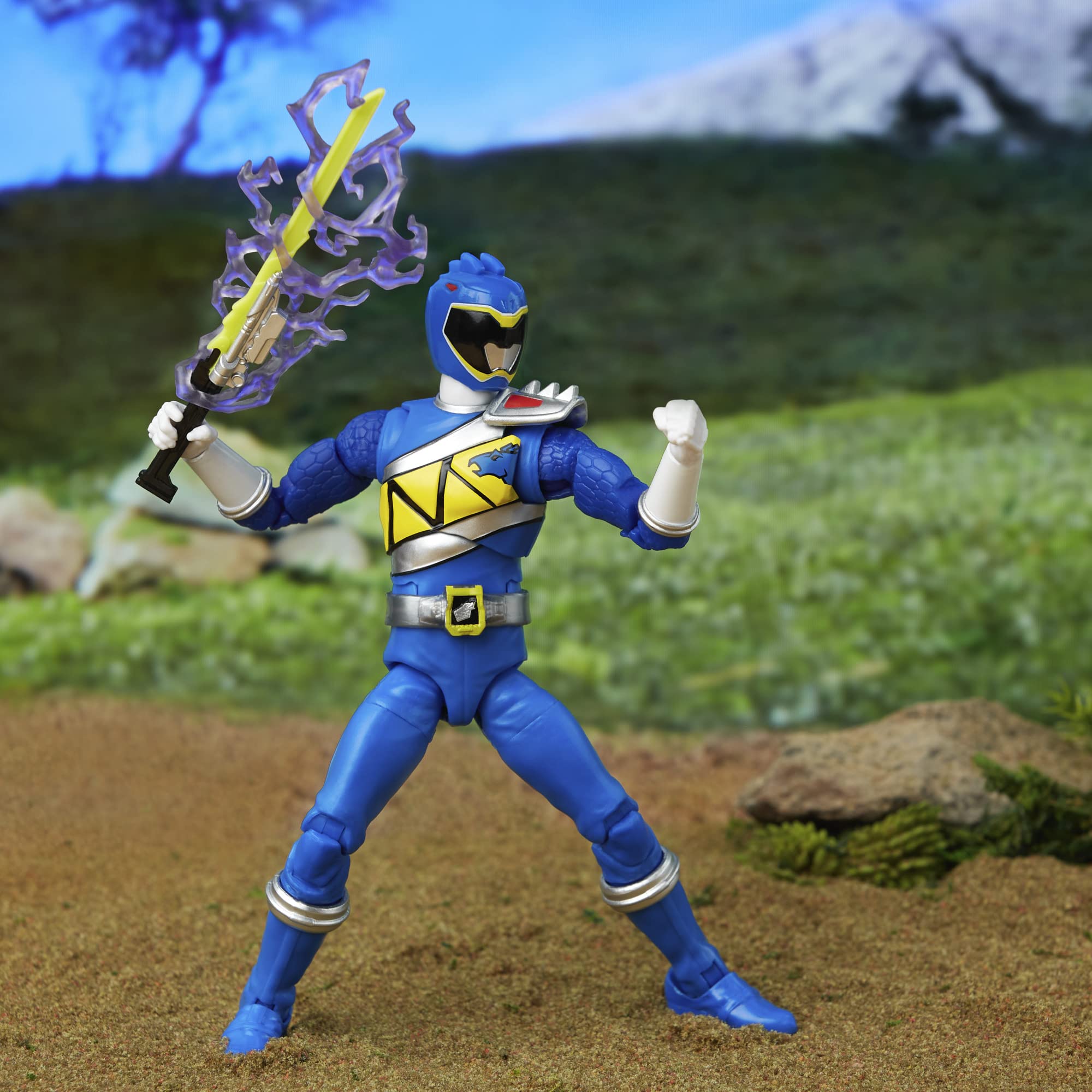 Power Rangers Lightning Collection Dino Charge Blue Ranger 6-inch Action Figure, Toys and Action Figures for Kids Ages 4 and Up