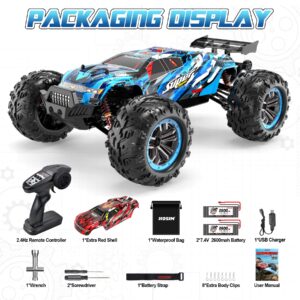 Hosim Brushless RC Cars, 1:10 68+ KMH High Speed Remote Control Car for Adults Boys, 4X4 All Terrains Waterproof Off Road Hobby Grade Large Fast Racing Buggy Toy Gift Monster Trucks