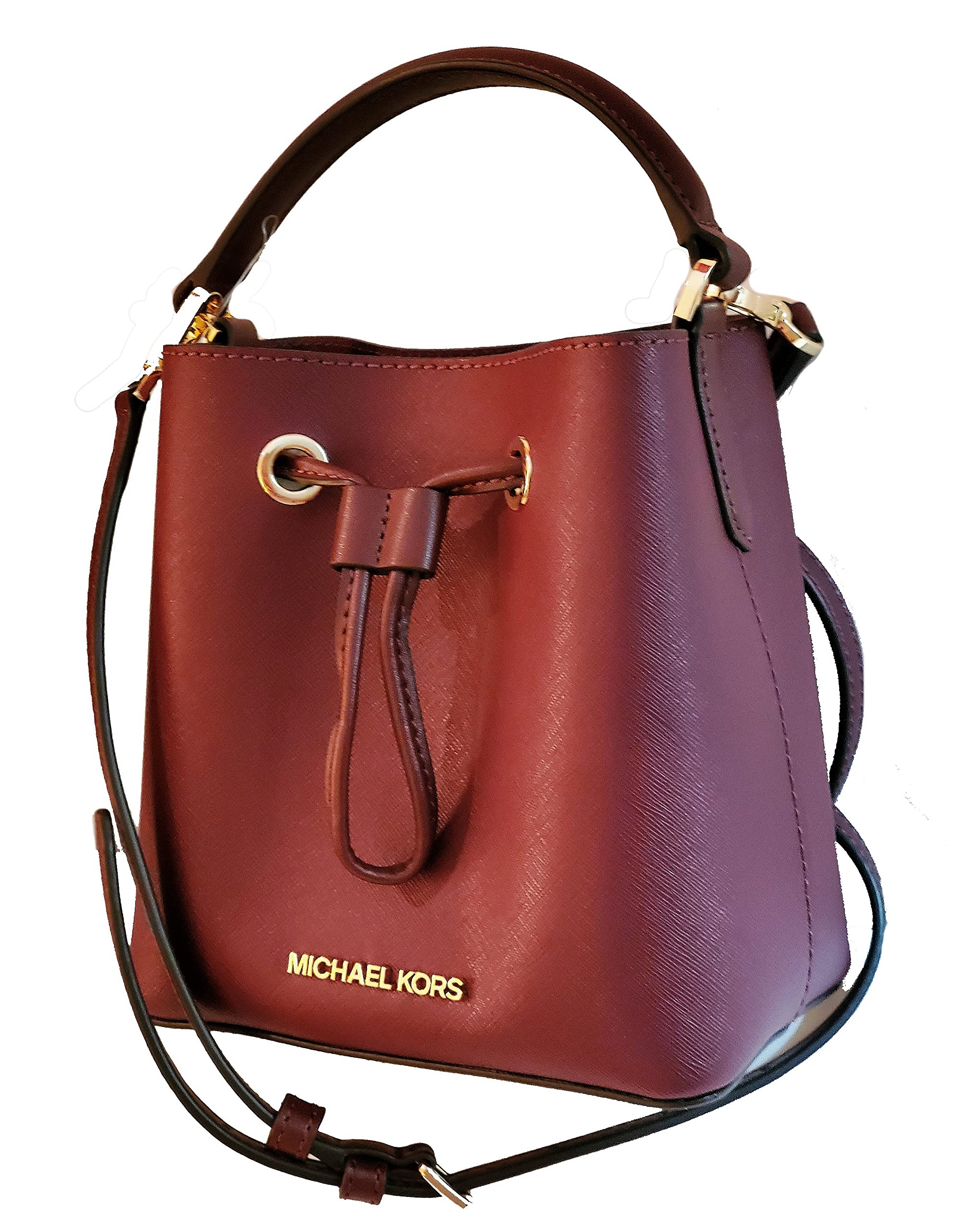 Michael Kors Suri Small Bucket Crossbody Bag Merlot