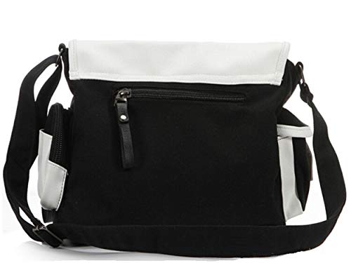 ISaikoy Casual Canvas Messenger Bag Satchel Crossbody Bag Handbag Shoulder Bag Color Q109