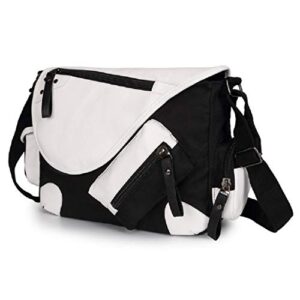 ISaikoy Casual Canvas Messenger Bag Satchel Crossbody Bag Handbag Shoulder Bag Color Q109