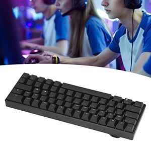 Yoidesu Wireless Mechanical Gaming Keyboard, 64 Keys Monochromatic White Light Wireless Mechanical Keyboard 3 Modes 2.4G/BT 3.0, 5.0/Type c Wired Gaming Keyboard(Red Switch)