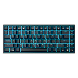 RK ROYAL KLUDGE RK84 Wireless Blue Backlit 75% Triple Mode BT5.0/2.4G/USB-C Hot Swappable Mechanical Keyboard, 84 Keys Tenkeyless Mechanical Keyboard w/Programmable Software, Brown Switch