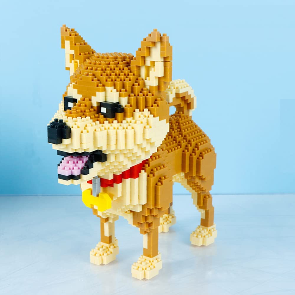 Building Block Bricks Animal Dog Shiba Inu Micro Mini Block Dogs Building Animal Set DIY 3D Block Toy Building Blocks for Kids Or Adult and Teens1850 Pieces