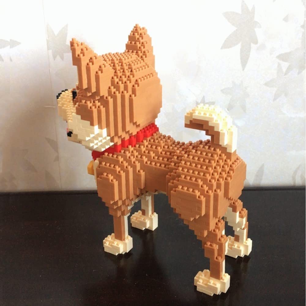 Building Block Bricks Animal Dog Shiba Inu Micro Mini Block Dogs Building Animal Set DIY 3D Block Toy Building Blocks for Kids Or Adult and Teens1850 Pieces