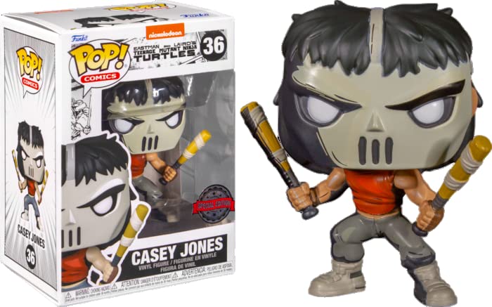 Funko Pop! Comics TMNT Casey Jones Previews PX Exclusive Bundled with EcoTEK Pop Protector