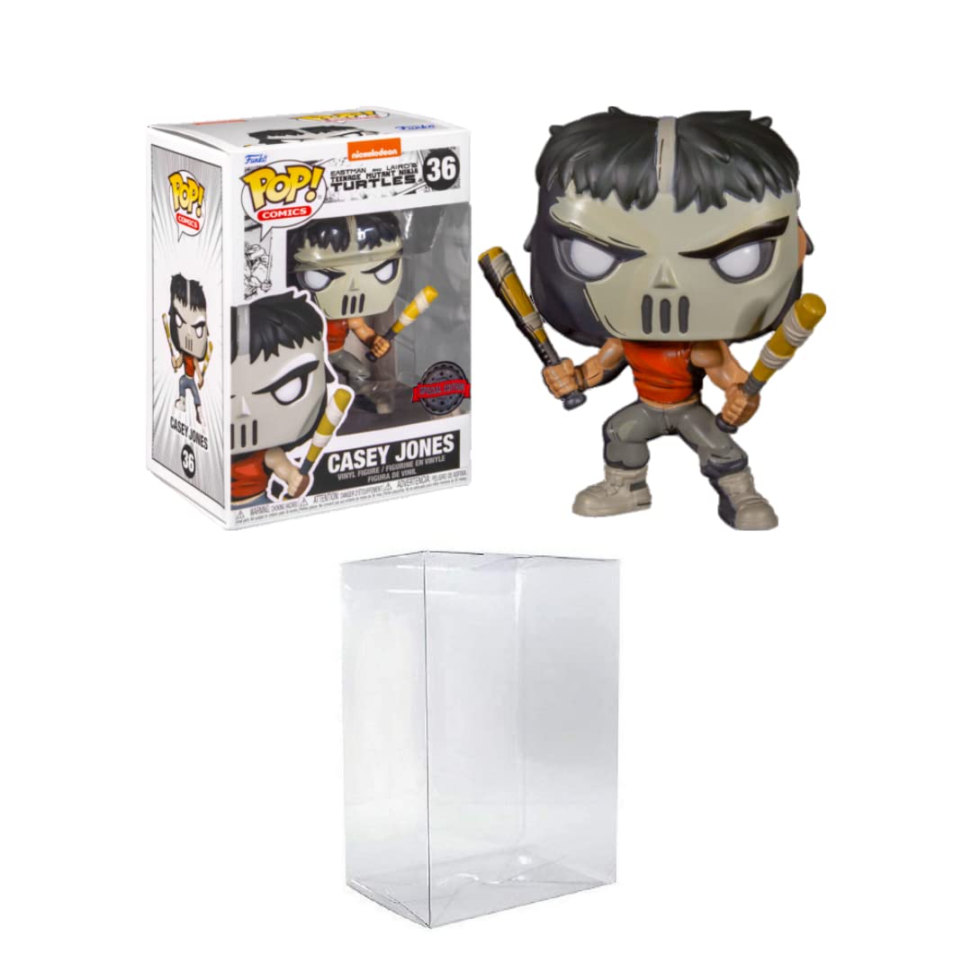 Funko Pop! Comics TMNT Casey Jones Previews PX Exclusive Bundled with EcoTEK Pop Protector