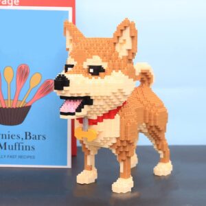 Building Block Bricks Animal Dog Shiba Inu Micro Mini Block Dogs Building Animal Set DIY 3D Block Toy Building Blocks for Kids Or Adult and Teens1850 Pieces