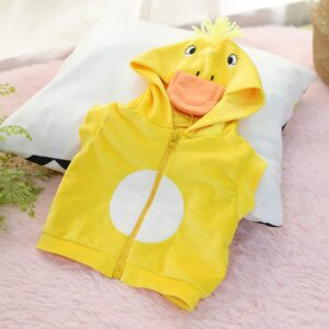 MAIHAO Reborn Baby Doll Clothes for 17-22 Inch Newborn Baby Doll Boy, 17-22 inch Yellow Duck 5pcs Set Baby Doll Clothes Outfit Accessories fit 17-22 Inch Baby Doll Girl