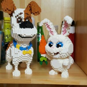 Building Block Animal Dog Micro Mini Block Dogs Building Animal Set DIY 3D Block Toy Building Blocks for Kids Or Adult 2100 Pieces