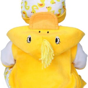 MAIHAO Reborn Baby Doll Clothes for 17-22 Inch Newborn Baby Doll Boy, 17-22 inch Yellow Duck 5pcs Set Baby Doll Clothes Outfit Accessories fit 17-22 Inch Baby Doll Girl