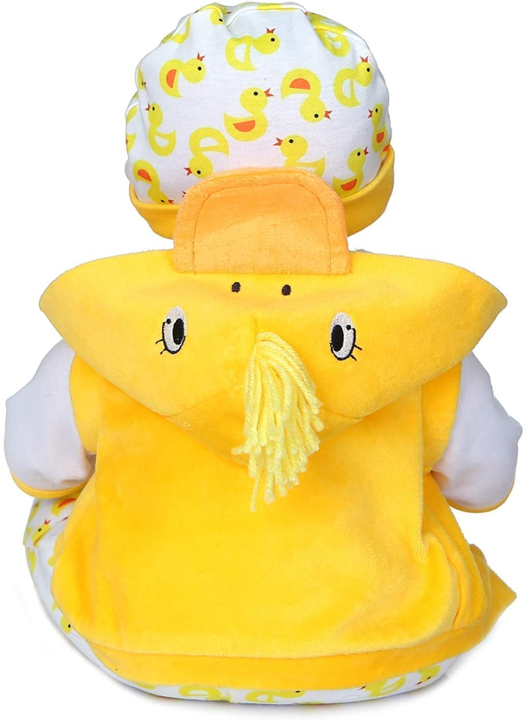 MAIHAO Reborn Baby Doll Clothes for 17-22 Inch Newborn Baby Doll Boy, 17-22 inch Yellow Duck 5pcs Set Baby Doll Clothes Outfit Accessories fit 17-22 Inch Baby Doll Girl