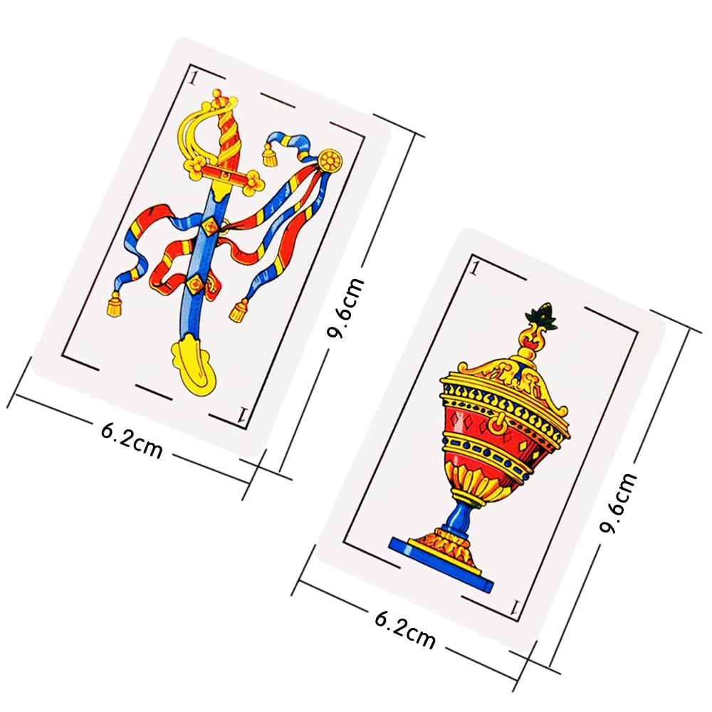 4 Decks Spanish Playing Cards, Barajas Españolas Originales, Cartas Españolas Originales, Briscas Cards Puerto Rico,Mexican Playing Cards Game, Spanish Cards Deck