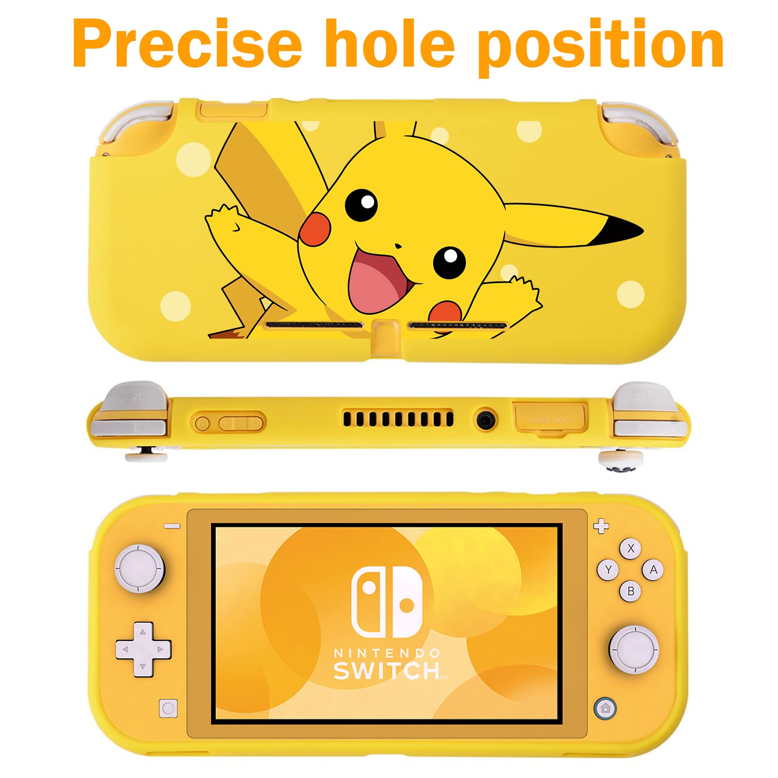 Xcitifun Designed for Nintendo Switch Lite Case Switch Lite TPU Cases for Girls Boys Kids Cute Kawaii Protective Shell Compatible with Nintendo Switch Lite Controller Carrying Cover - Character 3