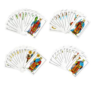 2 Decks Spanish Playing Cards Cartas Españolas, Baraja Española, Briscas Cards Puerto Rico, Mexican Plastico Spanish Cards (with Playing Card Boxes)