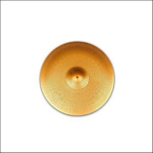 Low Volume 10" Splash Cymbal, 10 inches Practice Splash Cymbal, Quiet Splash Cymbal (10'', Gold)