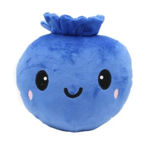 7.8inch blueberry plush toy soft stuffed berry doll smiling fruit plushies kids educational toy