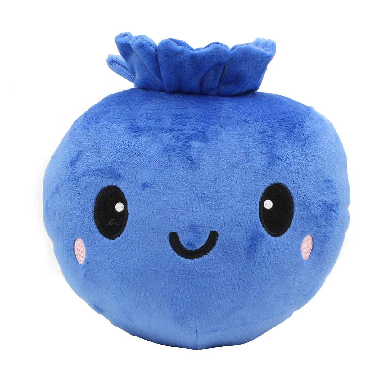 7.8inch Blueberry Plush Toy Soft Stuffed Berry Doll Smiling Fruit Plushies Kids Educational Toy