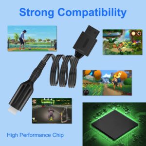 Wii to HDMI Converter Adapter 1080P WII to HDMI Audio Video Converter Cable 1m/3.2ft Wii in HDMI Output Supports All Wii Display Modes Compatible with Wii HDTV Monitor