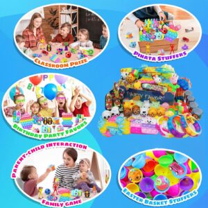 102 PCS Premium Party Favors Toys for Kids,Assortment Mini Pop Fidget it Toys for All Ages Kids,Classroom prizes,Treasure Chest,Prize Box Toys, Goody Bag Fillers,Carnival Prizes for Boys Girls 4-10