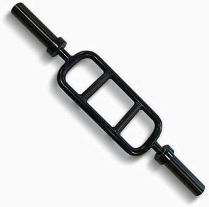 cap barbell 2' solid olympic triceps bar, no collars, black (new version) (obis-34sb-3)