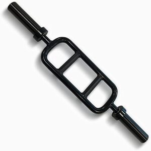 CAP Barbell 2' Solid Olympic Triceps Bar, No Collars, Black (New Version) (OBIS-34SB-3)