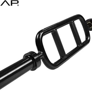 CAP Barbell 2' Solid Olympic Triceps Bar, No Collars, Black (New Version) (OBIS-34SB-3)