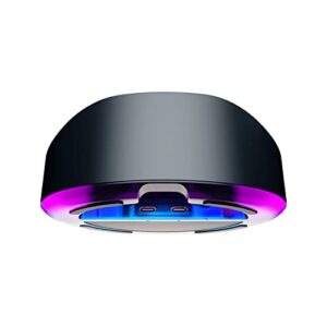 ROCCAT Syn Max Air PC Wireless 3D Audio RGB Gaming Headset, Simultaneous Wireless & Bluetooth Connections, 16-Hour Battery & Charging Dock, Immersive 3D Audio & AIMO RGB Lighting