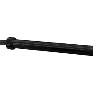 CAP Barbell 2' Olympic 7 ft Bar, Bronze Bushings, Black (New Version) (OBIS-85B-3)