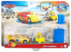 disney cars toys disney cars color changers 2022 cars on the road cruz ramirez with pitty