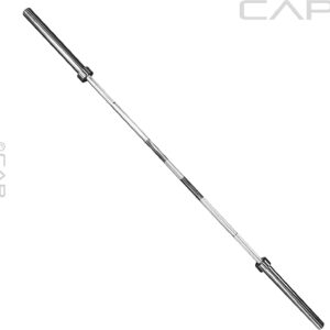 CAP Barbell 44 lb Olympic 7 ft Bar, 28mm Grip Diameter, Bronze Bushings, Chrome