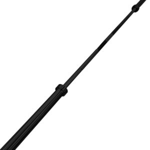 CAP Barbell 7 ft. Olympic Bar, 28mm Grip Diameter, Bronze Bushings, Black, 51.75 inches (New Version)