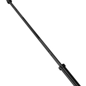 CAP Barbell 2' Olympic Solid 6 ft Bar, Bronze Bushings, Black (New Version) (OBIS-72B-3)