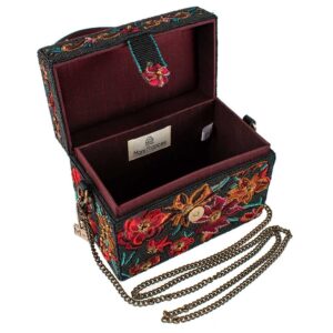 Mary Frances Secret Garden Beaded Embroidered Top Handle Box Handbag, Multi