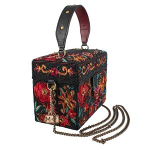 Mary Frances Secret Garden Beaded Embroidered Top Handle Box Handbag, Multi