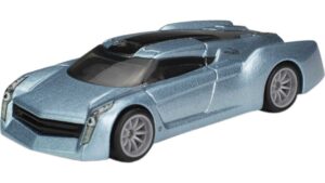 hot wheels premium toy car, 1:64 scale die-cast eco-jet from jay leno's garage, collectable vehicle