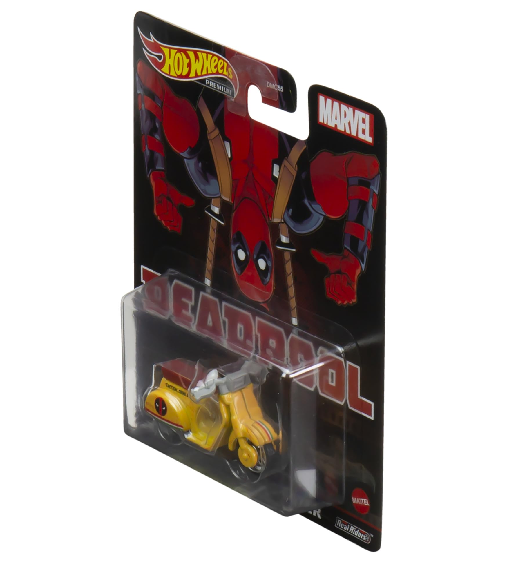 Hot Wheels Retro Entertainment Collection,Deadpool Scooter, TV, & Video Games, Iconic Replicas for Play or Display, Gift for Collectors