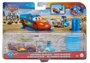 disney cars toys disney cars color changers 2022 cars on the road lightning mcqueen with guido