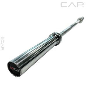 CAP Barbell 2' Olympic Solid 5 ft Bar, Bronze Bushings, Chrome (New Version) (OBIS-60-3)