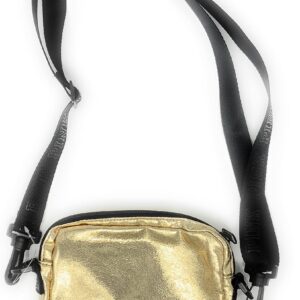 Victoria's Secret Pink Crossbody Belt Bag convertible, Gold Metallic