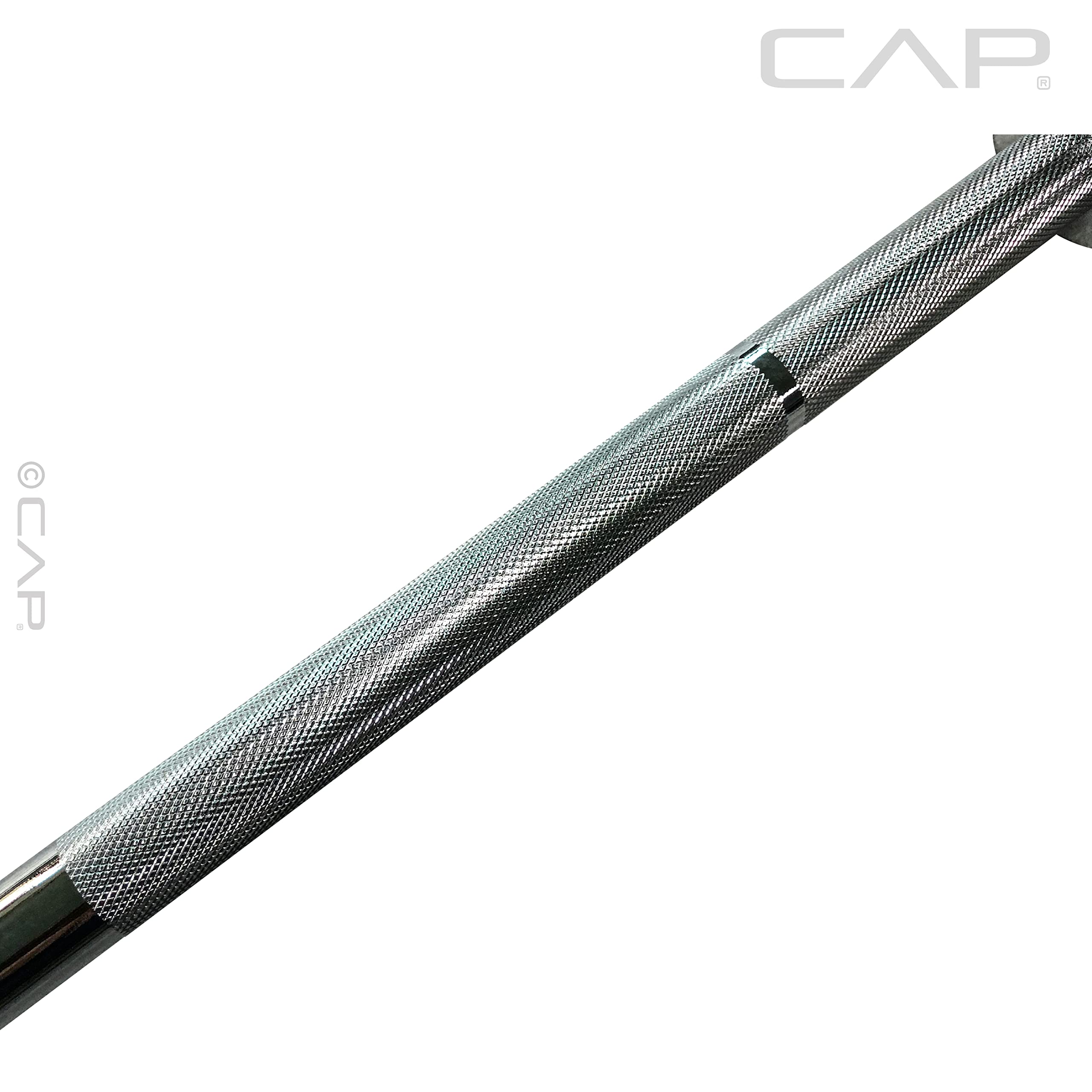 CAP Barbell 2' Olympic Solid 5 ft Bar, Bronze Bushings, Chrome (New Version) (OBIS-60-3)