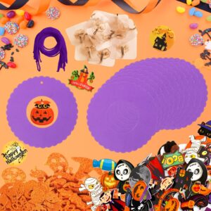 Fancy Land Halloween Wreath Craft Kit Foam Crafts for Kids Trick or Treat Decorations 12 Sets