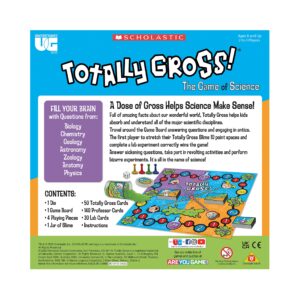 University Games | Scholastic Totally Gross Game of Science Including Real Slime, for 2 to 4 Players Ages 6 and Up